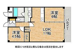 間取図画像 2LDK