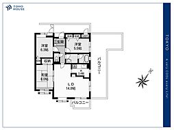 コスモ蓮根アルティア 3LDKの間取図画像
