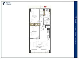 小金井スカイコーポラス 2LDKの間取図画像