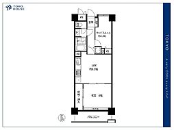 荻窪三丁目シティハウス 1SLDKの間取図画像