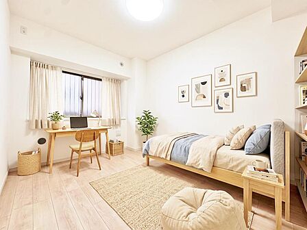 【配置してある家具や小物はCGによるイメージです。】【Bedroom】居室