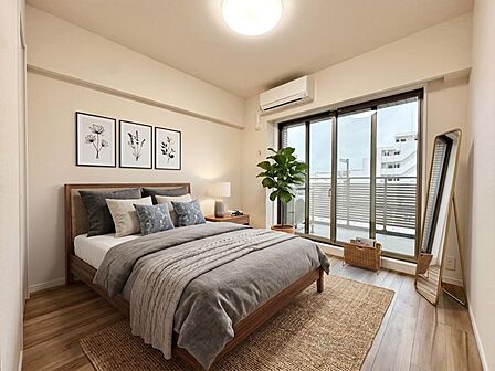 【配置してある家具や小物はCGによるイメージです。】【Bedroom】居室