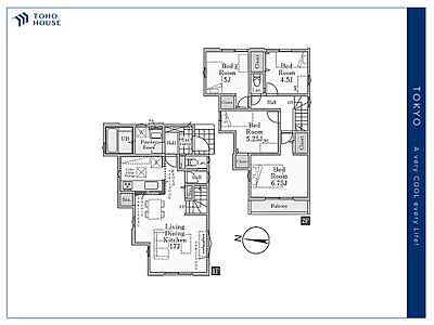 間取り：【floor plan】間取り