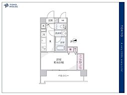 マイキャッスル新高円寺 1Kの間取図画像
