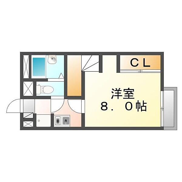 広島県尾道市高須町(賃貸アパート1K・2階・26.49㎡)の写真 その3