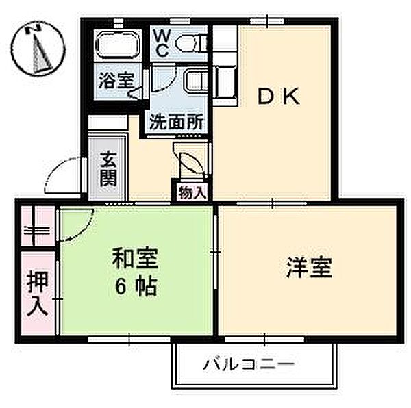 広島県福山市山手町４丁目(賃貸アパート2DK・2階・49.15㎡)の写真 その3