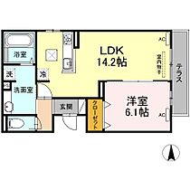 広島県福山市木之庄町１丁目（賃貸アパート1LDK・1階・48.96㎡） その2