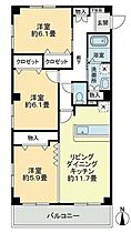 広島県福山市新涯町４丁目（賃貸マンション3LDK・3階・69.97㎡） その2