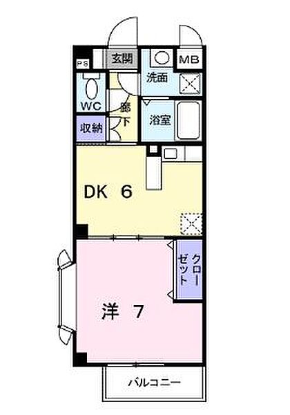 広島県福山市南松永町２丁目(賃貸アパート1DK・2階・32.94㎡)の写真 その3