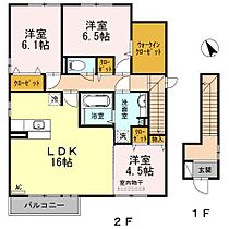 広島県福山市川口町５丁目（賃貸アパート3LDK・2階・85.27㎡） その2