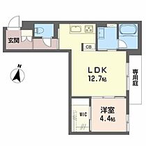 広島県福山市霞町１丁目（賃貸マンション1LDK・1階・45.71㎡） その2