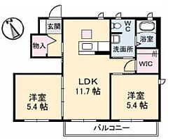 広島県福山市新涯町４丁目（賃貸アパート2LDK・1階・68.21㎡） その2