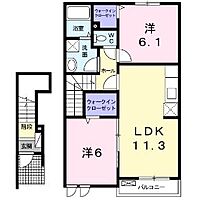 岡山県井原市木之子町（賃貸アパート2LDK・2階・57.58㎡） その2