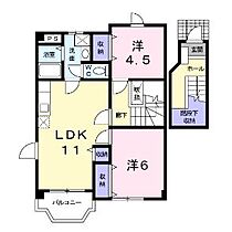 広島県福山市千代田町２丁目（賃貸アパート2LDK・2階・58.53㎡） その2