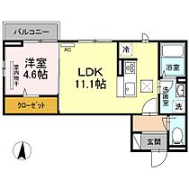 広島県福山市引野町（賃貸アパート1LDK・1階・38.55㎡） その2