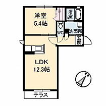 広島県福山市東深津町５丁目（賃貸アパート1LDK・1階・40.41㎡） その2