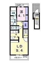 広島県福山市沖野上町５丁目（賃貸アパート1LDK・2階・40.09㎡） その1