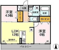 広島県福山市蔵王町（賃貸アパート2LDK・3階・52.41㎡） その2