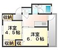 ビレッジハウス林9号棟3階2.5万円
