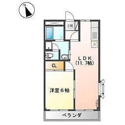 間取図画像 1LDK
