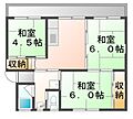 ビレッジハウス能島1号棟2階3.8万円