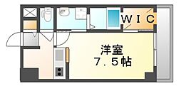 JR山陽本線 福山駅 徒歩10分の賃貸マンション 4階1Kの間取り