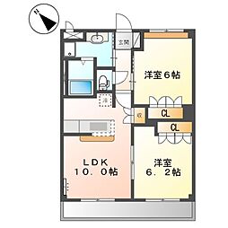 間取図画像 2LDK
