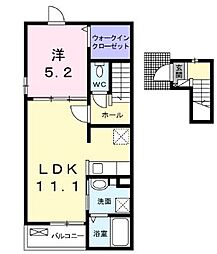 サンクチュアリ 1LDKの間取図画像