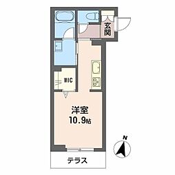福山市霞町2丁目マンション ワンルームの間取図画像