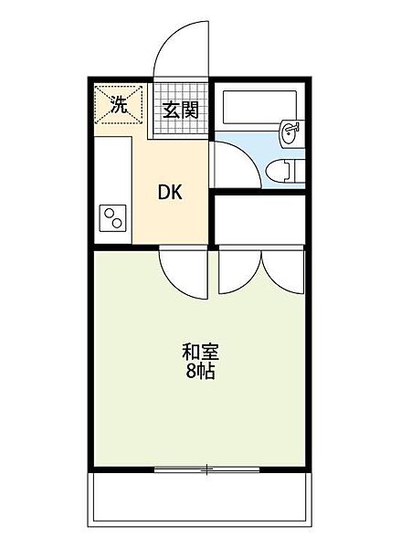 グリーンベルI 26｜静岡県袋井市方丈6丁目(賃貸アパート1K・2階・23.14㎡)の写真 その2