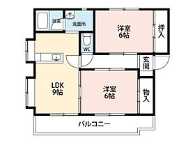 グランディアB 105 ｜ 静岡県袋井市神長3-8（賃貸マンション2LDK・1階・51.16㎡） その2