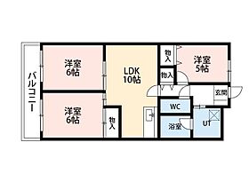 シティプラザ浜松 702 ｜ 静岡県浜松市中央区寺島町268-1（賃貸マンション3LDK・7階・57.22㎡） その2