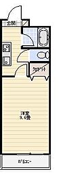 マンションゴールドサークル 1Kの間取図画像