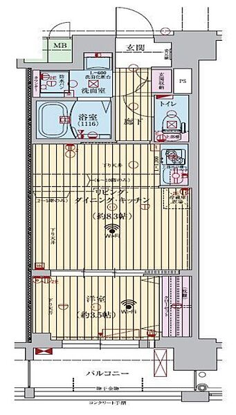 大阪府大阪市東成区東小橋2丁目(賃貸マンション1LDK・10階・31.24㎡)の写真 その2