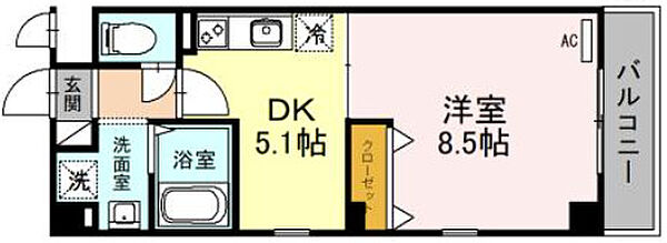 大阪府大阪市城東区野江2丁目(賃貸マンション1DK・3階・34.20㎡)の写真 その2