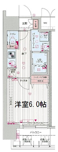 大阪府大阪市北区中津7丁目(賃貸マンション1K・10階・23.09㎡)の写真 その2