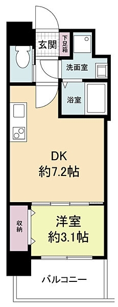 セレニテ福島カルム ｜大阪府大阪市福島区吉野2丁目(賃貸マンション1DK・10階・26.74㎡)の写真 その2