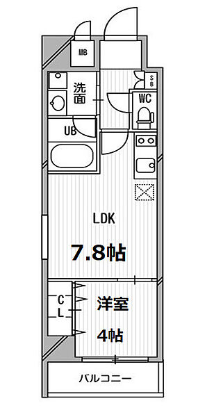 南堀江プライマリーワン ｜大阪府大阪市西区南堀江3丁目(賃貸マンション1LDK・12階・31.57㎡)の写真 その2