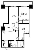 大阪府大阪市西区江之子島2丁目1-37（賃貸マンション2LDK・39階・60.06㎡） その2