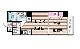 大阪府大阪市北区天満1丁目（賃貸マンション1LDK・10階・33.25㎡） その2