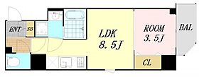 シーズンフラッツ新町  ｜ 大阪府大阪市西区新町3丁目（賃貸マンション1LDK・2階・30.08㎡） その2