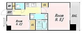 NORTH VILLAGE BIRTH PLACE  ｜ 大阪府大阪市北区中津6丁目（賃貸マンション2K・6階・40.89㎡） その2