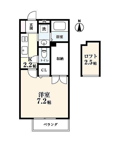 Sun Life Cosmo 102｜佐賀県佐賀市木原2丁目(賃貸アパート1K・1階・27.08㎡)の写真 その2