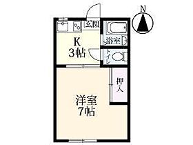 コスモハイツヴィラII 210 ｜ 佐賀県佐賀市鍋島4丁目（賃貸アパート1K・2階・21.53㎡） その2