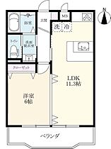 ハーモニーレジデンスII 203 ｜ 佐賀県佐賀市日の出1丁目（賃貸マンション1LDK・2階・38.88㎡） その2