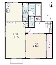 間取図画像 1LDK
