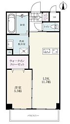 アコール鍋島 1LDKの間取図画像