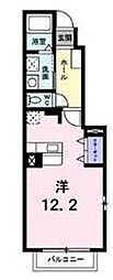 マーヴェラス 1Kの間取図画像