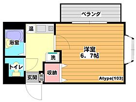 クリスタルコート  ｜ 大阪府吹田市出口町（賃貸マンション1K・1階・21.96㎡） その2