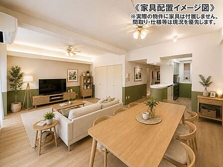 ※家具を配置したイメージ図